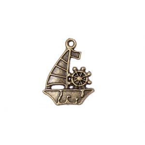 Zawieszka metalowa Charms ScrapBerry's Żaglówka, 22mm